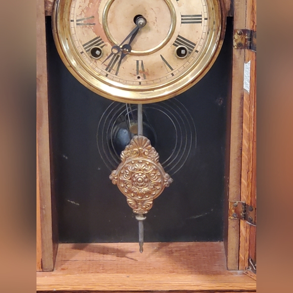 Antique Gingerbread Clock - Picture 3 of 4